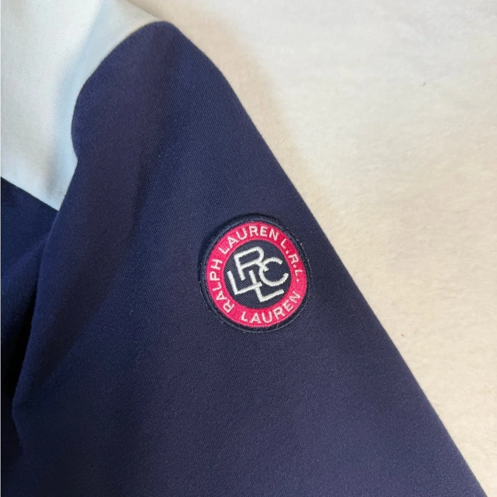 Lauren Ralph Lauren Activewear Blue, White and Pink Zip-up Jacket Size 1X - Picture 9 of 11